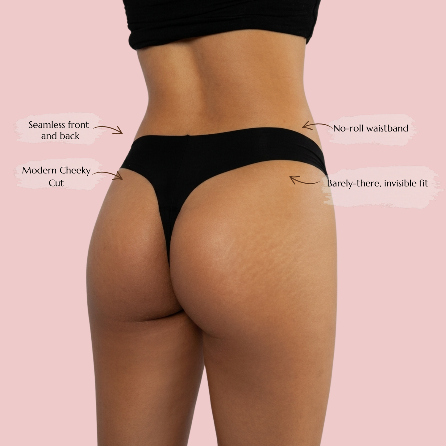 Midnight Anti-Camel toe Underwear